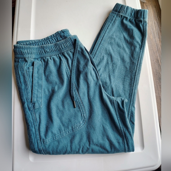 Athleta Farallón Jogger Pants Women's Teal Lace Up Cotton sz M. - Picture 5 of 17